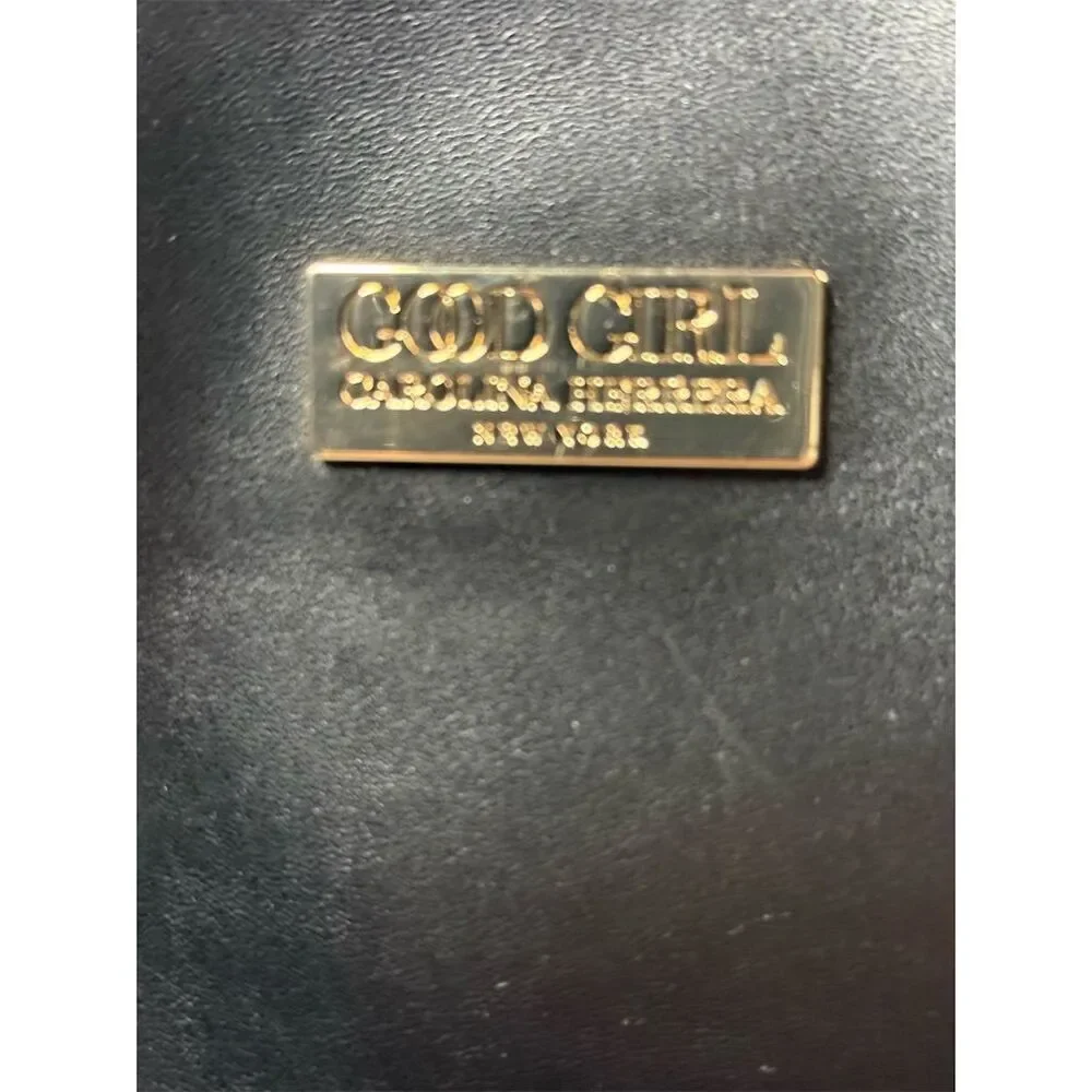 Carolina Herrera Good Girl Black Tote Bag w/ Gold Logo Women's Large​ - Picture 4 of 8